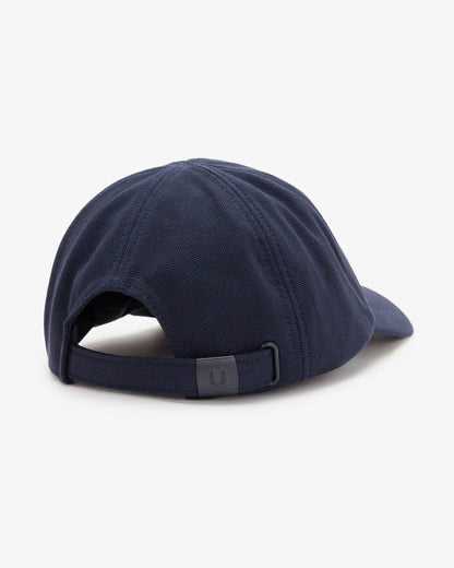 Fred Perry Mens Pique Classic Cap - Navy/Snow White 267