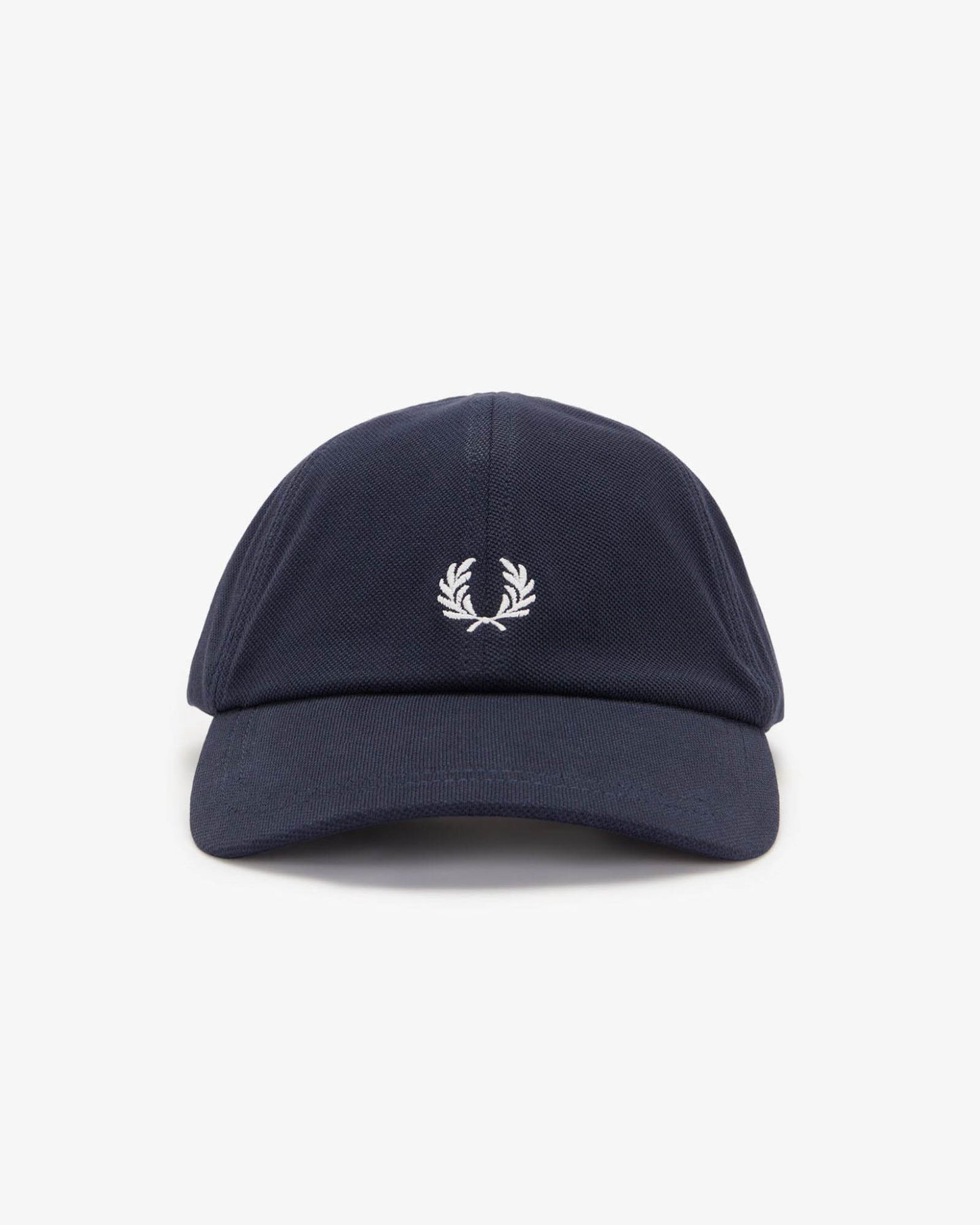 Fred Perry Mens Pique Classic Cap - Navy/Snow White 267