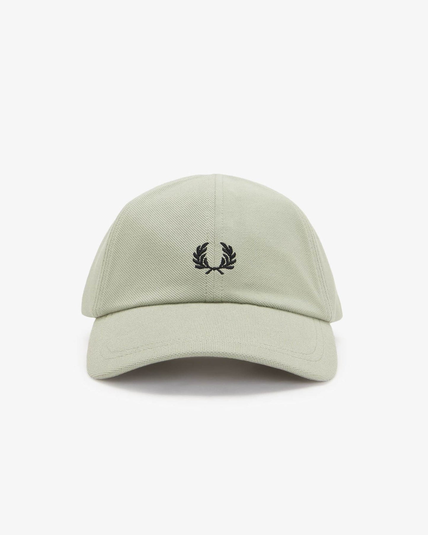 Fred Perry Mens Pique Classic Cap - Seagrass/Black S23 | CHO | Designer Mens Caps