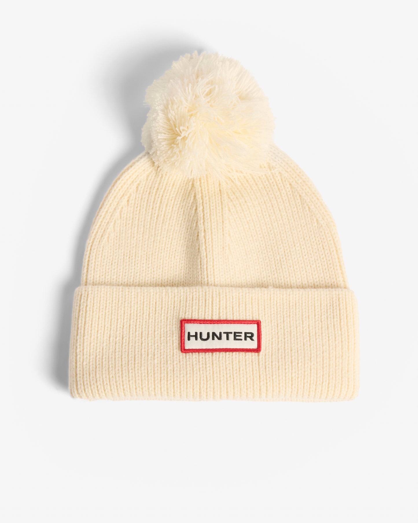 Hunter Arrinay Ribbed Pom Beanie/Scarf Box Set - Antique White