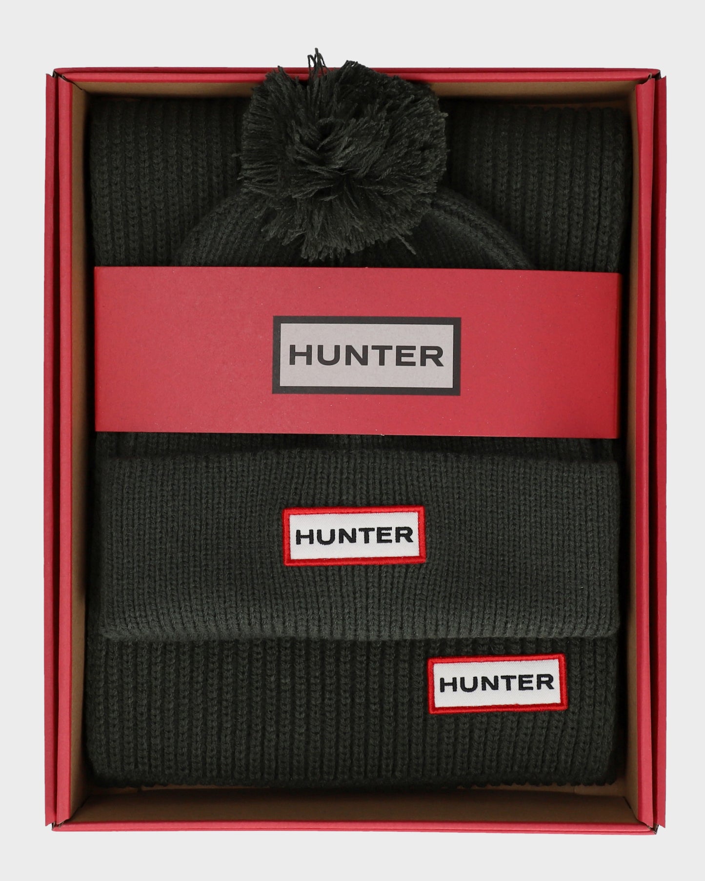 Hunter Arrinay Ribbed Pom Beanie/Scarf Box Set - Kambaba