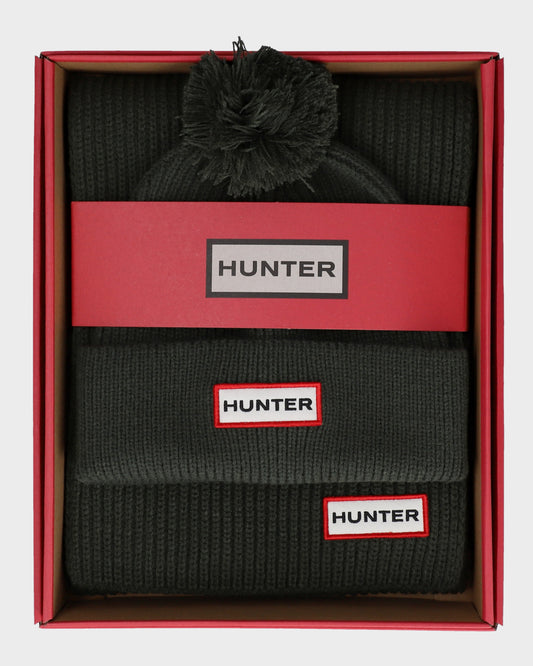 Hunter Arrinay Ribbed Pom Beanie/Scarf Box Set - Kambaba