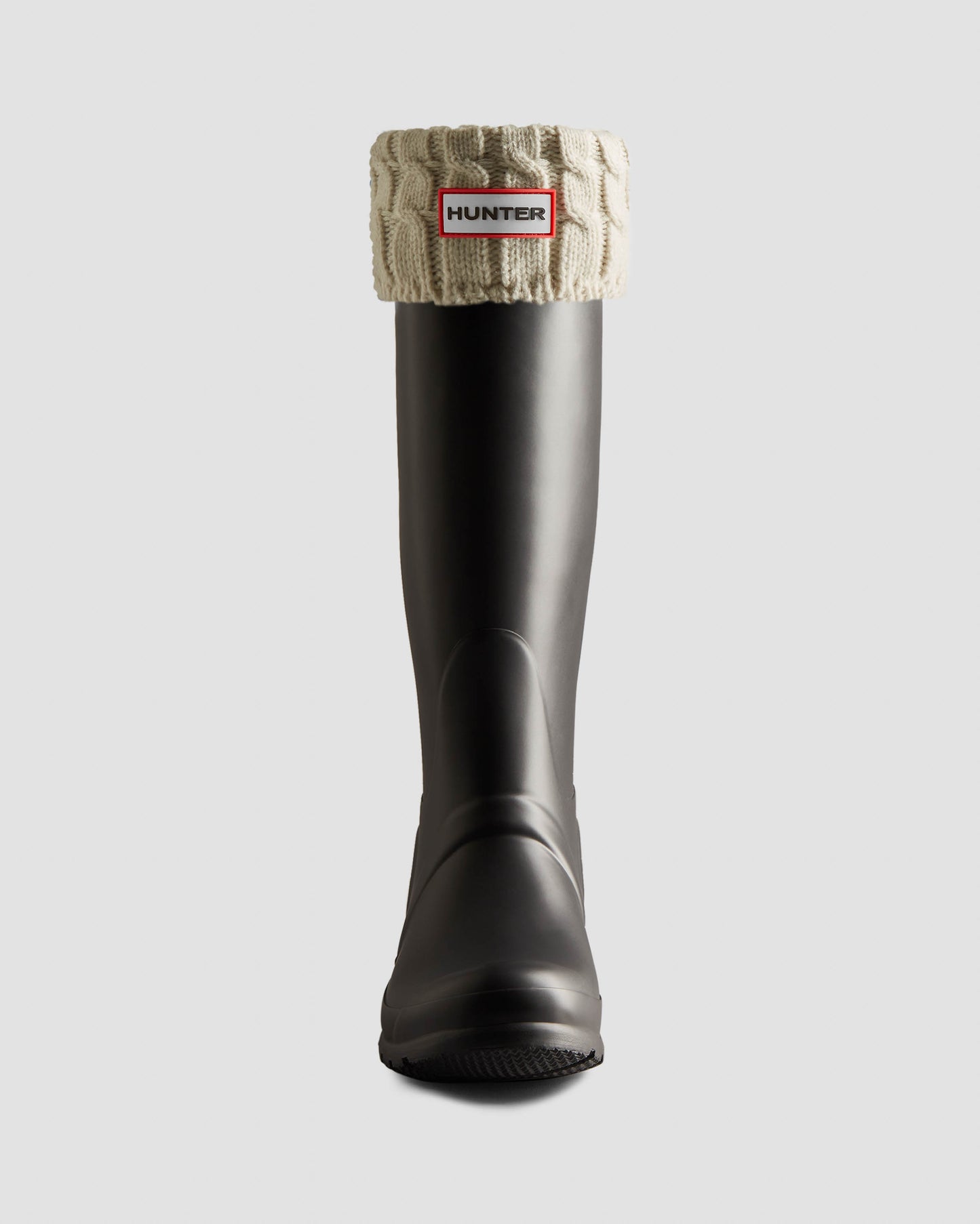 Hunter 6 Stitch Cable Tall Boot Sock - Hunter White