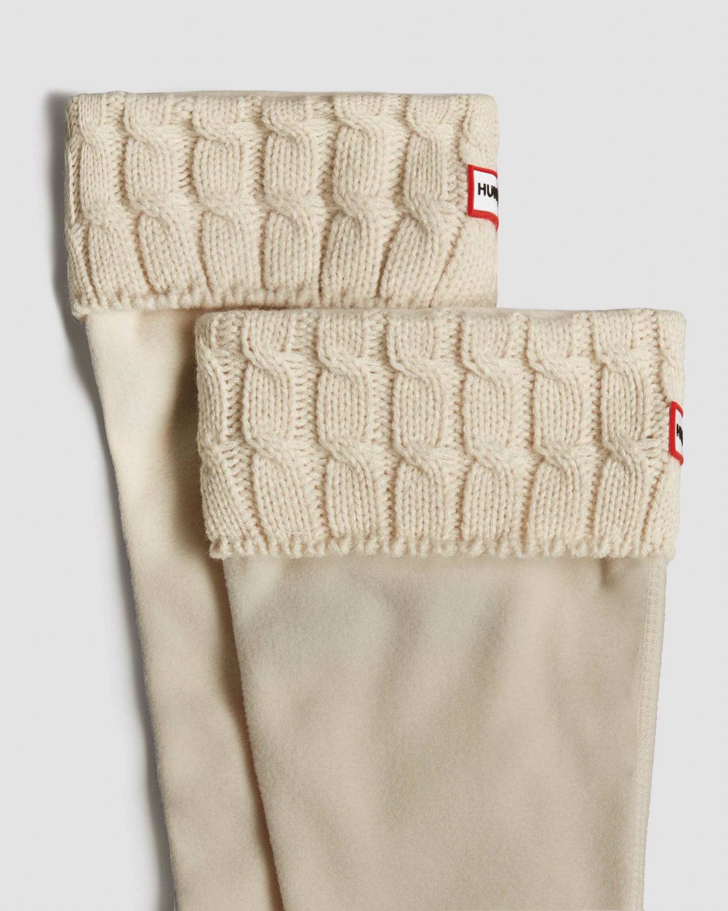Hunter 6 Stitch Cable Tall Boot Sock - Hunter White