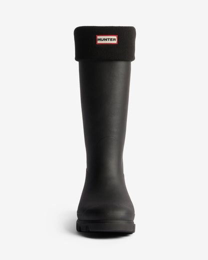 Hunter Downpour Boot Tall Boot Socks - Black, in boot
