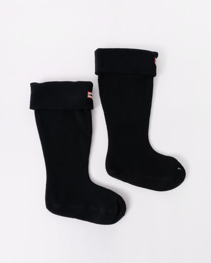 Hunter Fleece Tall Boot Sock in Black