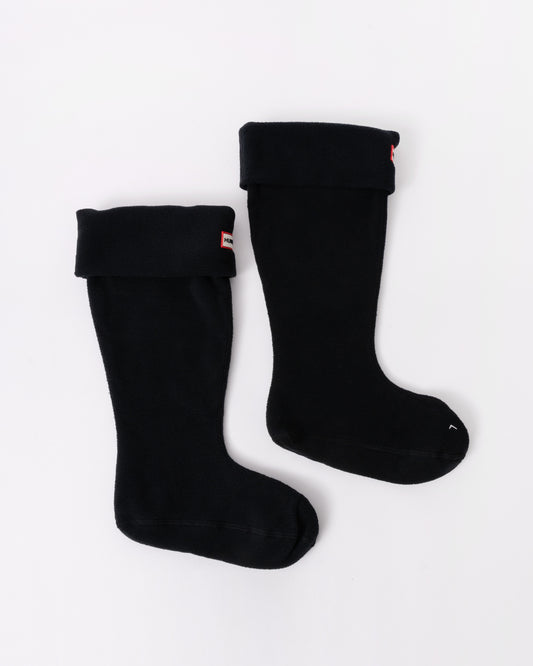 Hunter Fleece Tall Boot Sock in Black