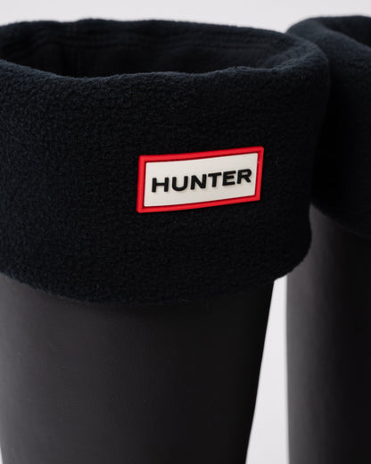 Hunter Fleece Tall Boot Sock - Black