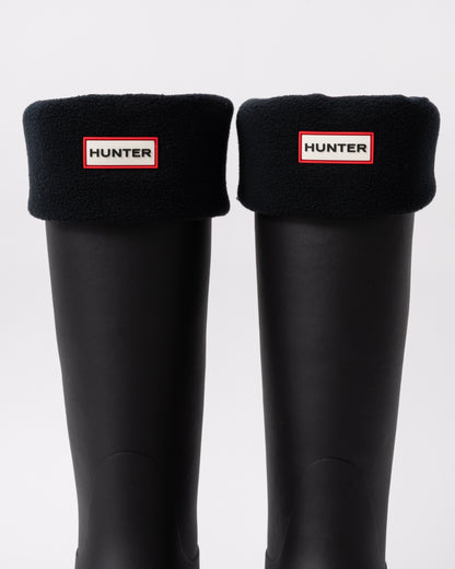 Hunter Fleece Tall Boot Sock - Black