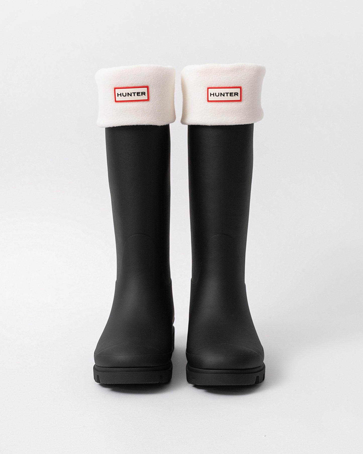 Hunter Fleece Tall Boot Sock in Hunter White