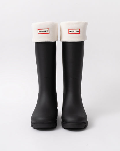 Hunter Fleece Tall Boot Sock in Hunter White