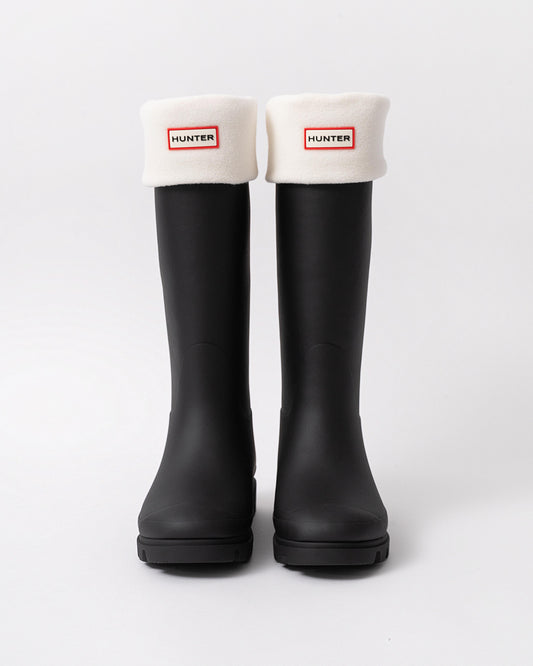 Hunter Fleece Tall Boot Sock in Hunter White