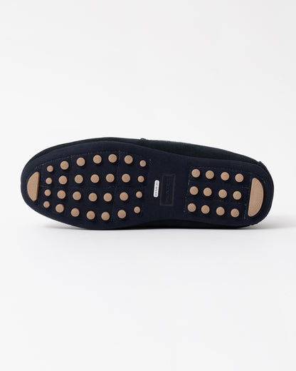 Hunter Mens Moccasin Slipper Tartan Collar sole