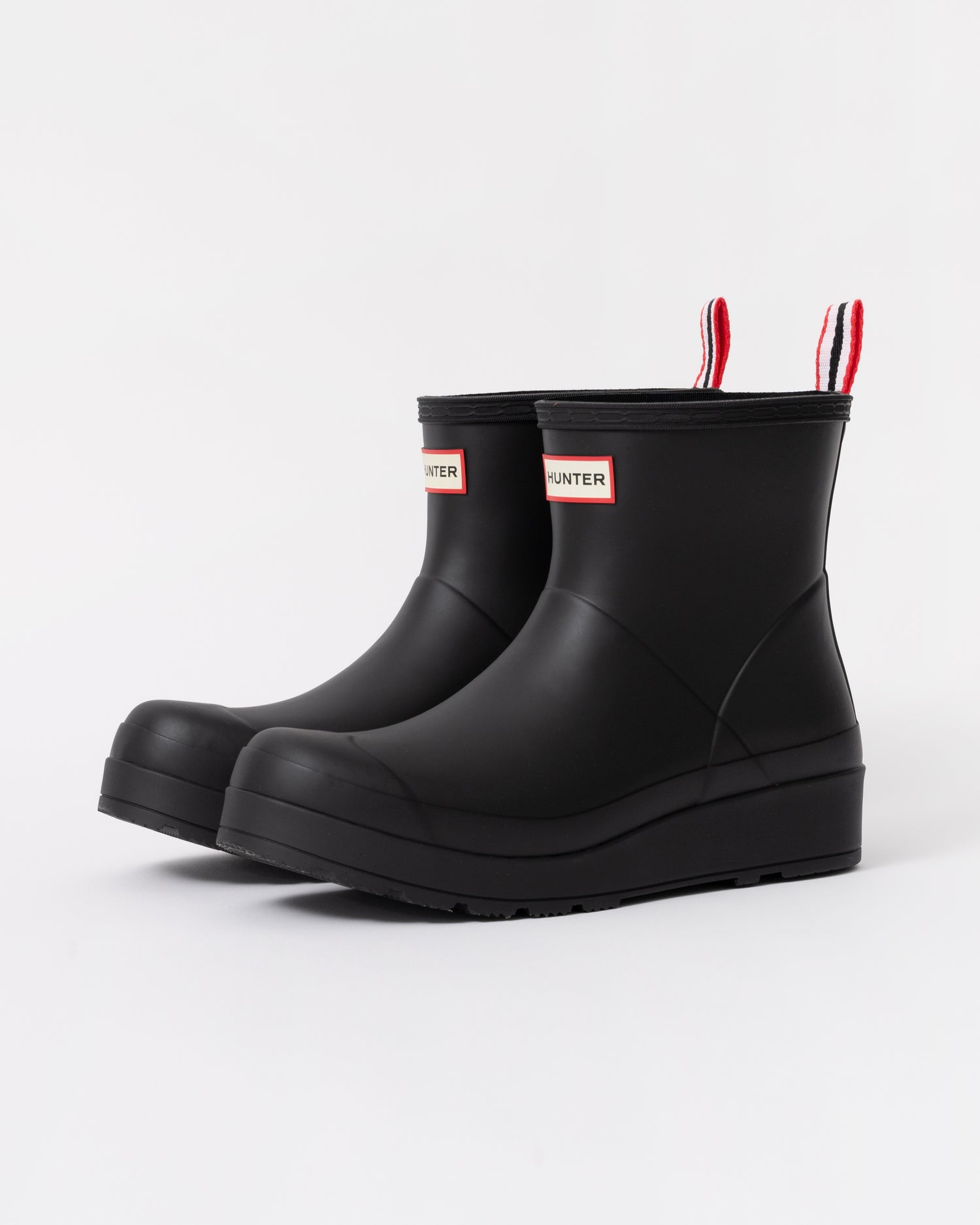 Hunter Original Play Womens Short Boots in Black front