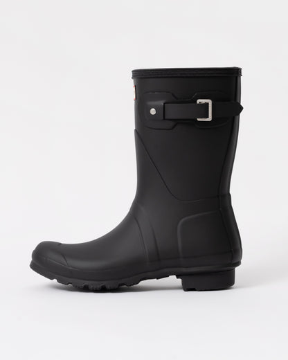 Hunter Original Short Womens Wellies in Black side