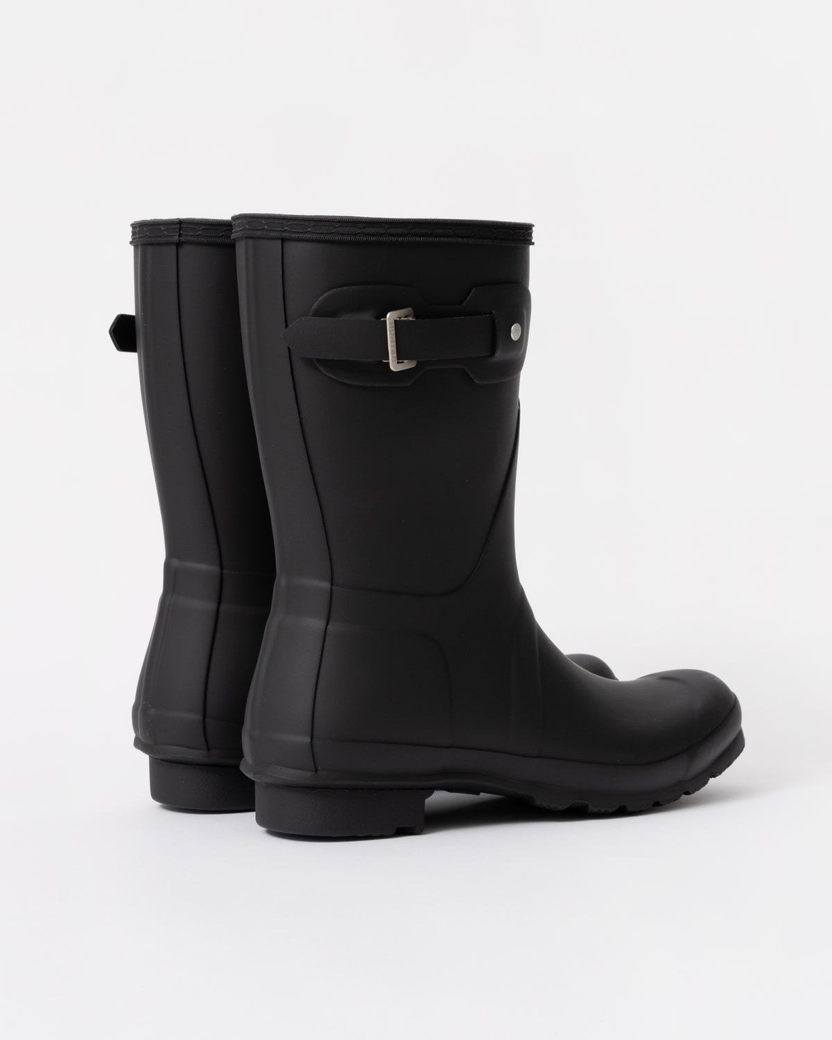 Hunter Original Short Womens Wellies in Black back