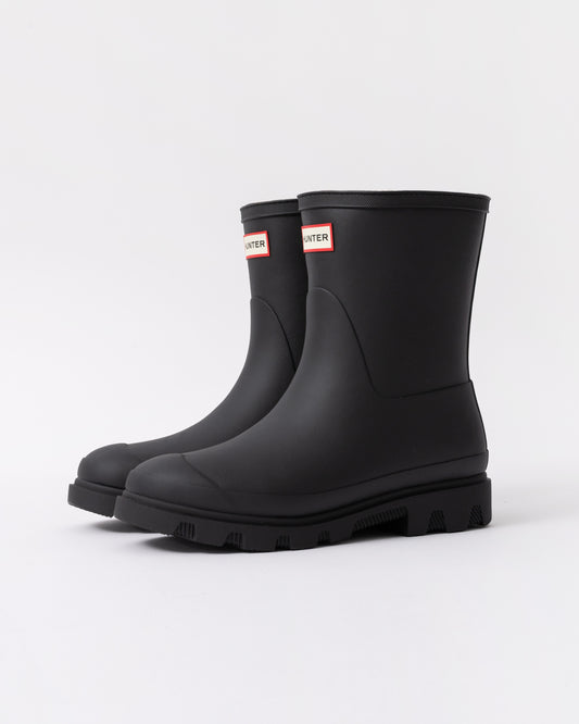 Hunter Unisex Downpour Short Insulated Boot in Black