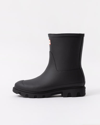 Hunter Unisex Downpour Short Insulated Boot - Black - CHO - Designer Unisex Short Wellies