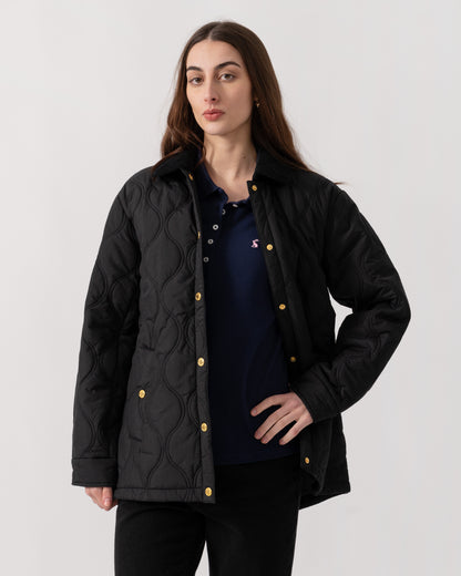 Hunter Witton Womens Quilted Jacket - Black | CHO | Designer Womens Padded Jackets