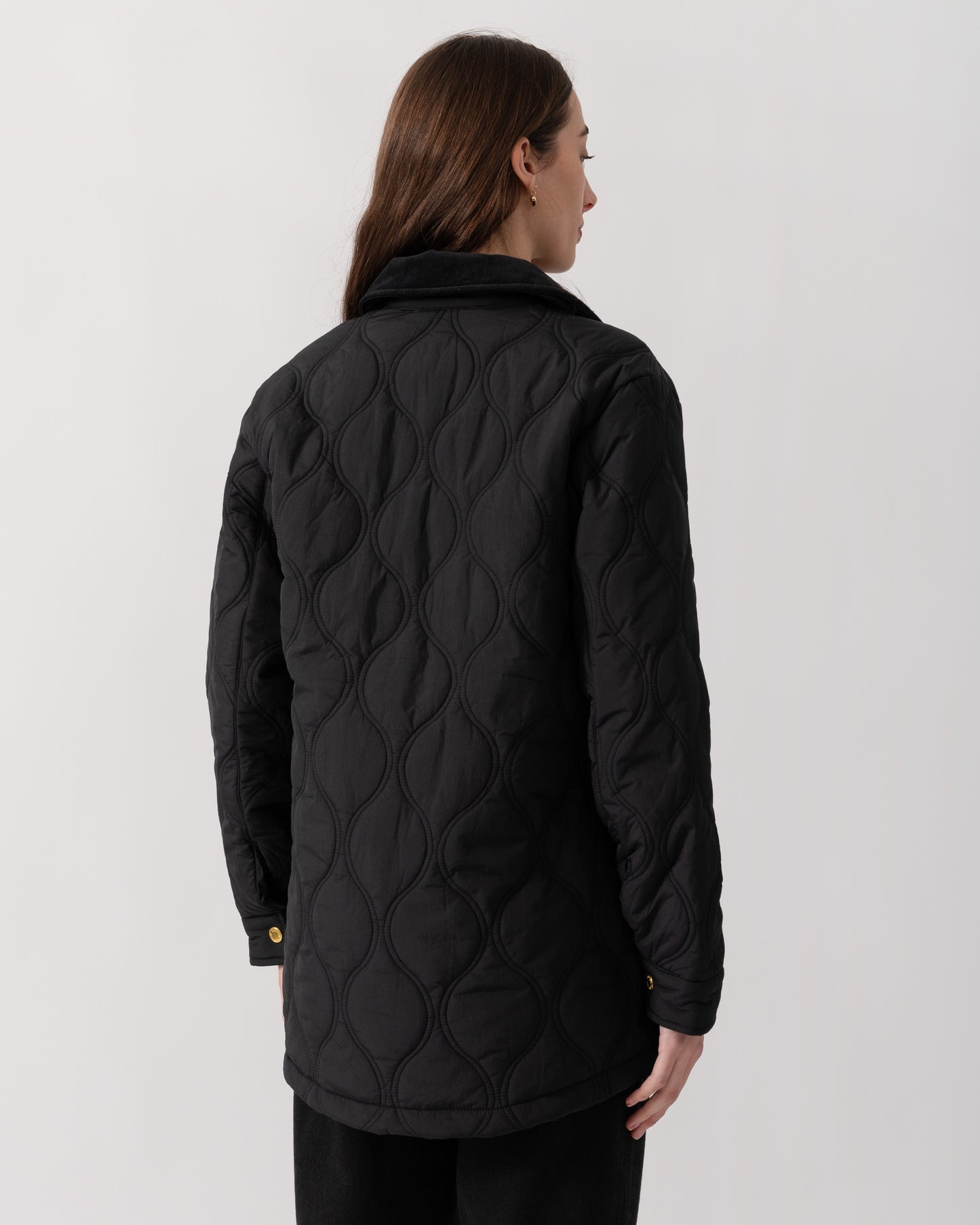 Hunter Witton Womens Quilted Jacket - Black | CHO | Designer Womens Padded Jackets