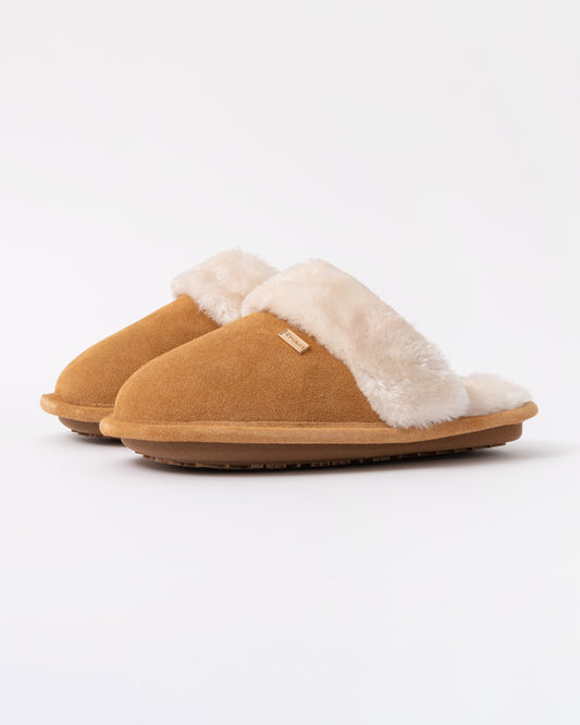Hunter Womens Mule Slipper in Biscuit