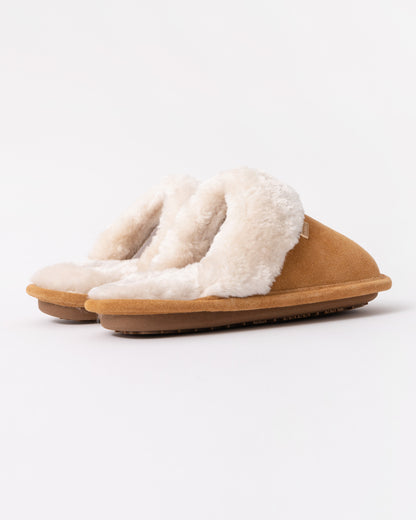 Hunter Womens Mule Slipper - Biscuit - CHO - Designer Womens Slippers