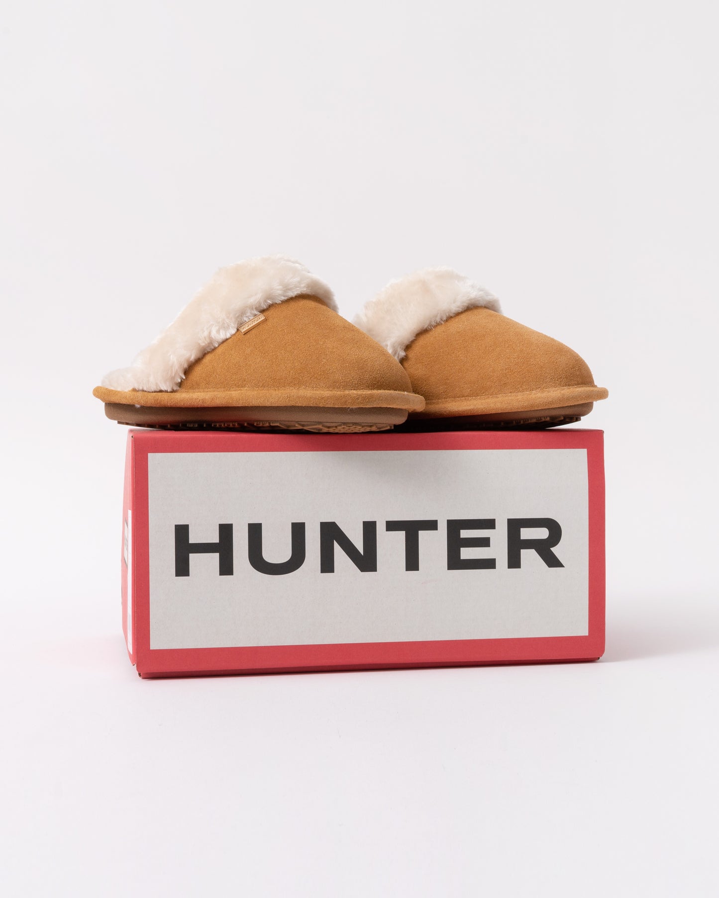 Hunter Womens Mule Slipper - Biscuit - CHO - Designer Womens Slippers