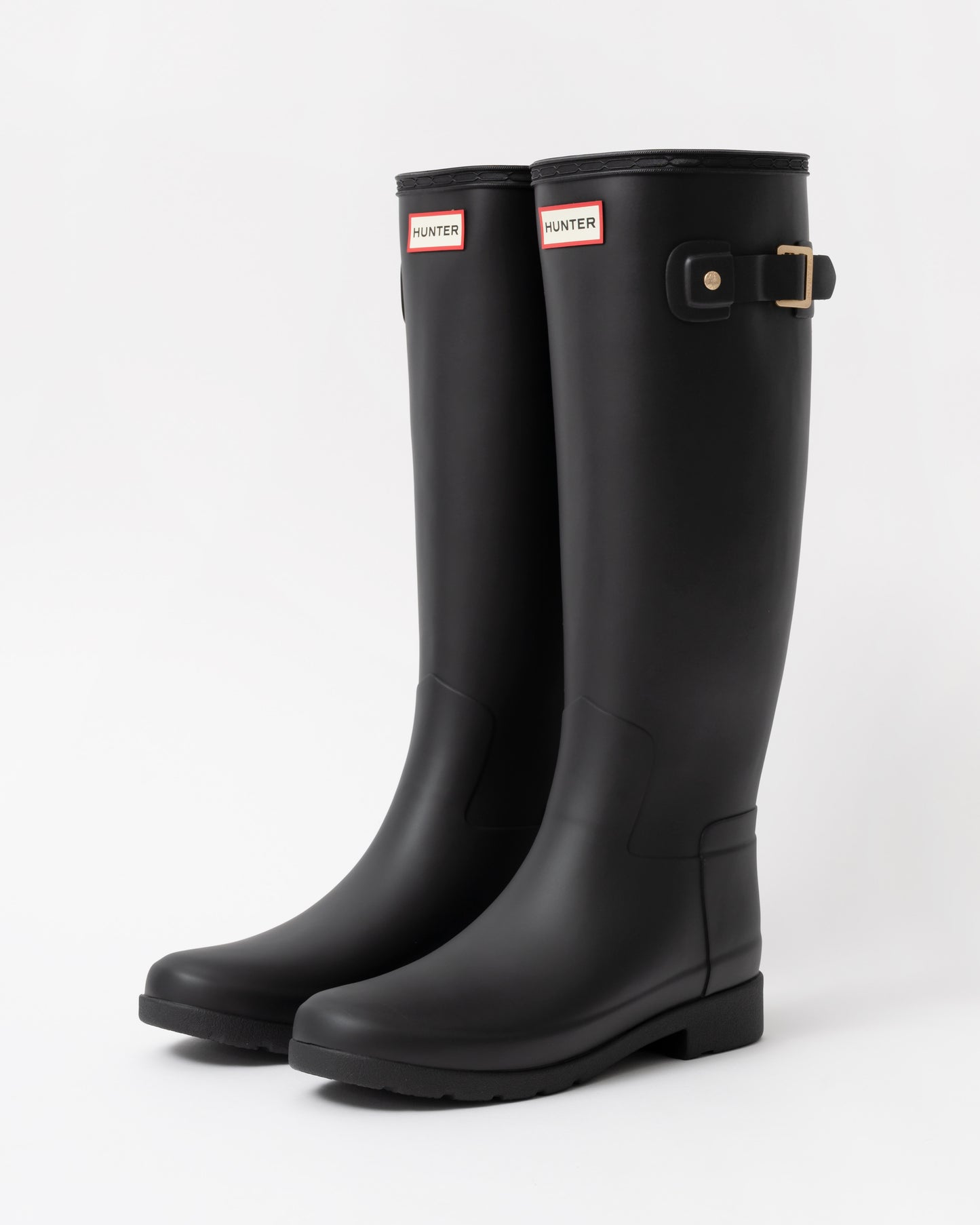 Hunter Womens Refined Gold Trim Tall Boot front