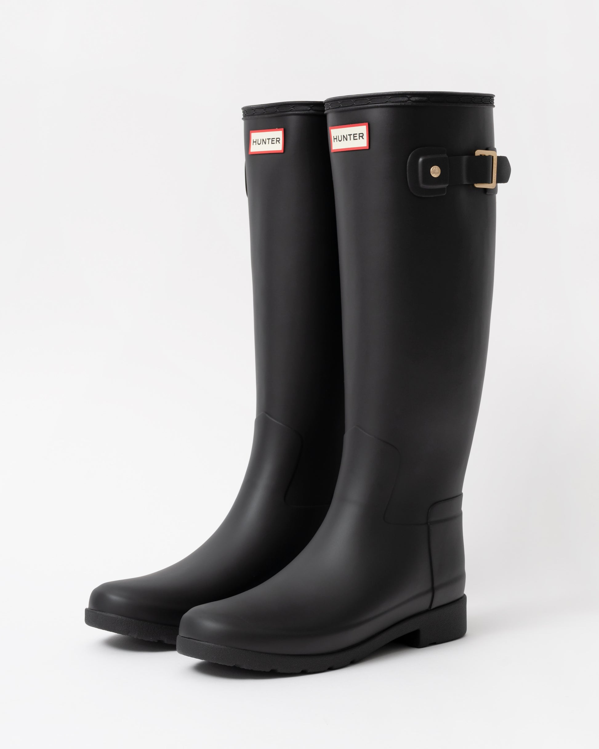 Hunter Womens Refined Gold Trim Tall Boot front