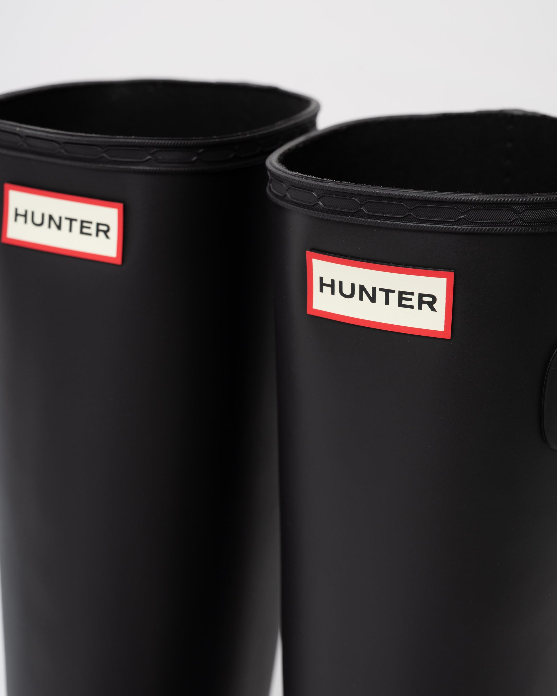 Hunter Womens Refined Gold Trim Tall Boot logo detail