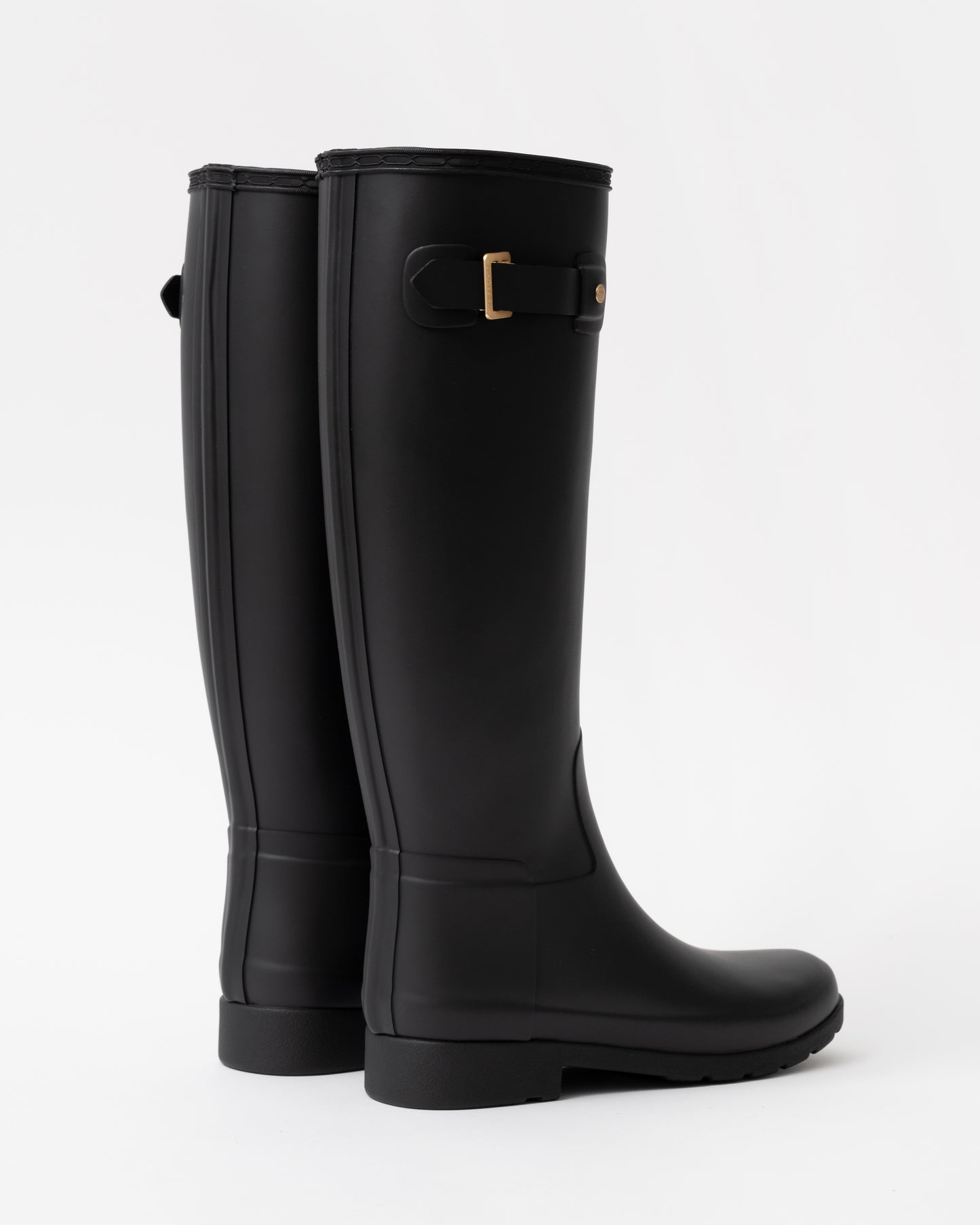 Hunter Womens Refined Gold Trim Tall Boot back