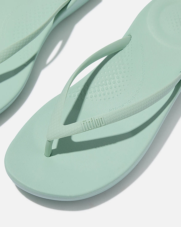 Fitflop Iqushion Womens Ergonomic Flip-Flops - Mint Green D61
