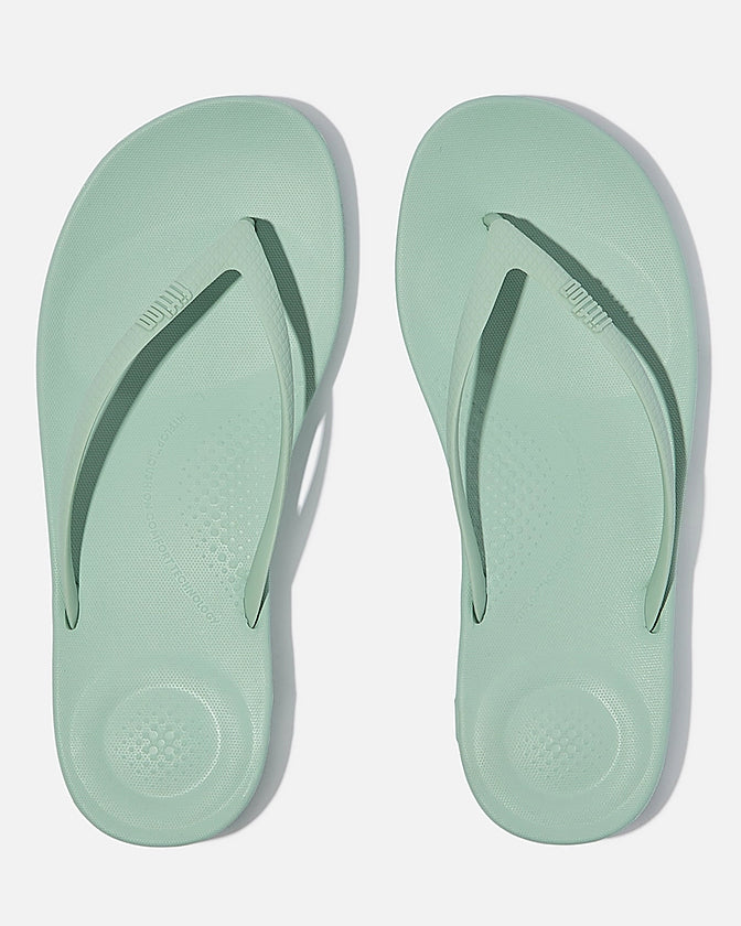 Fitflop Iqushion Womens Ergonomic Flip-Flops - Mint Green D61