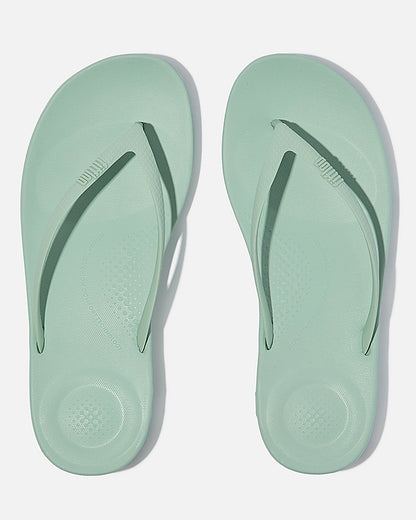 Fitflop Iqushion Womens Ergonomic Flip-Flops - Mint Green D61