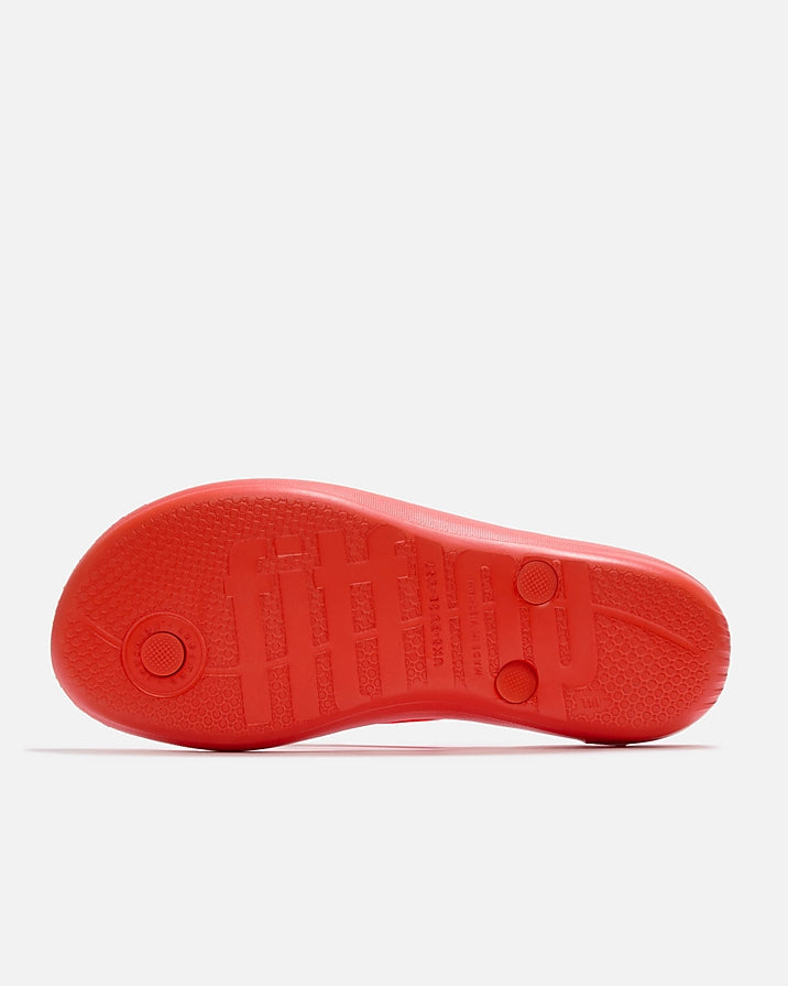 Fitflop Iqushion Womens Ergonomic Flip-Flops - Cherry Tomato D49