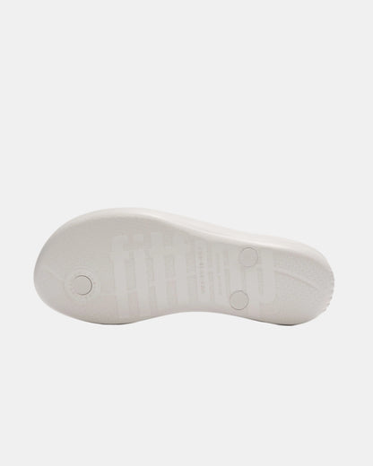 FitFlop Womens iQushion Multi-Crystal Ergonomic Flip-Flops - Urban White 194 | CHO | Designer Womens Sandals