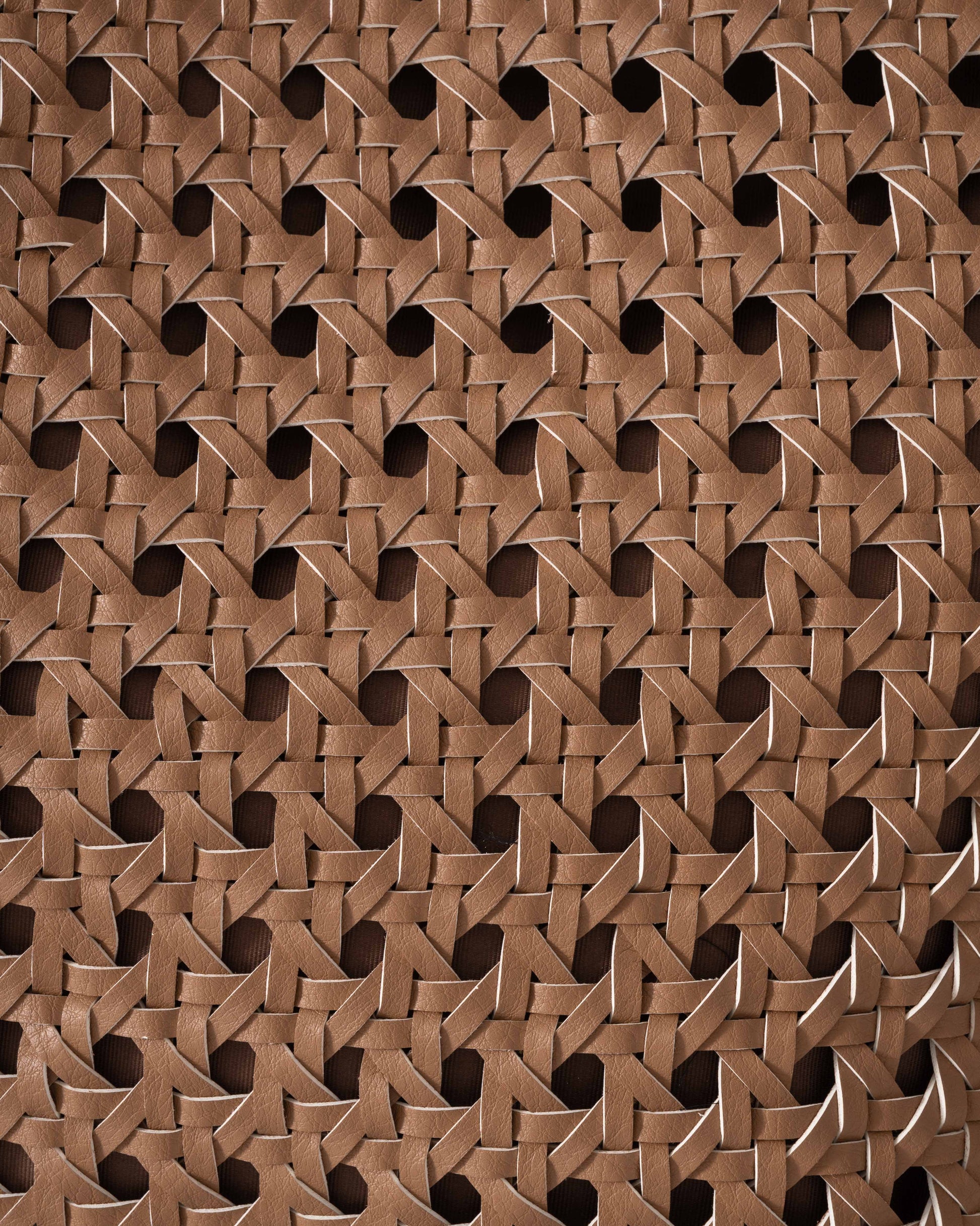 Ilse Jacobsen Braided Shopper With Black Detailing - Mocca Black 248001 - CHO - Designer Womens Tote Bags