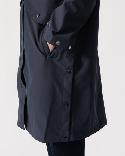 Ilse Jacobsen Daybreak Womens Long Softshell Raincoat - Dark Indigo 660