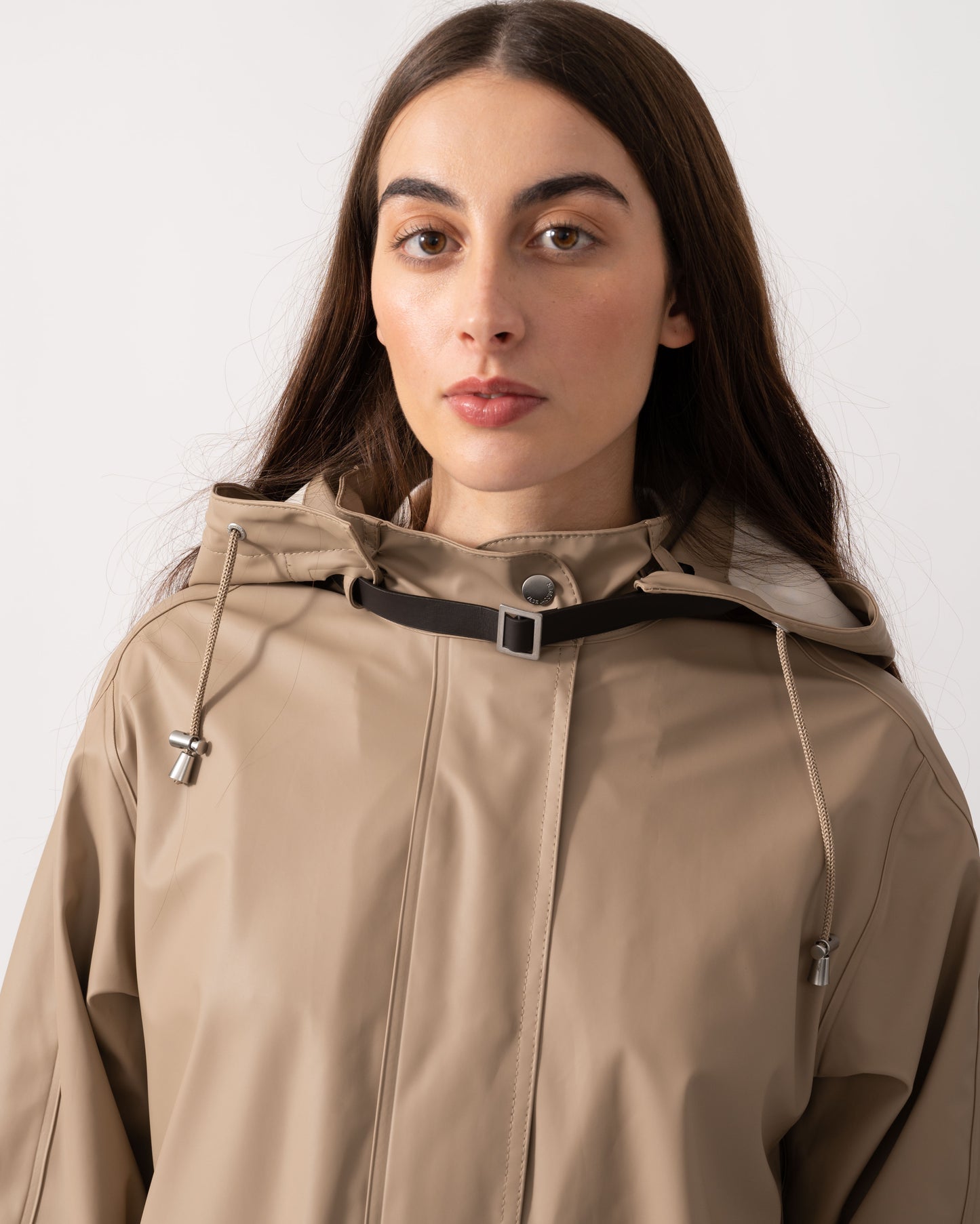 Ilse Jacobsen Rain Womens A-Line Rubberised Raincoat - Wheat 222