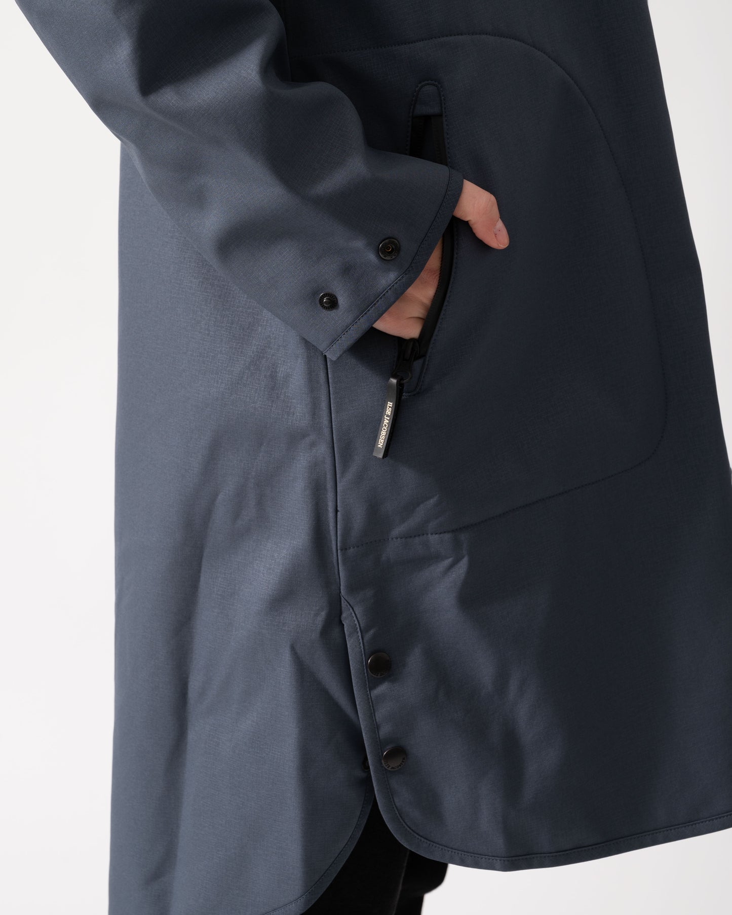 Ilse Jacobsen Rain Womens A-Line Softshell Raincoat - Ombre Blue 604