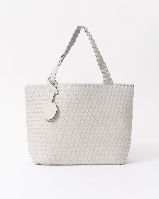Reversible Braided Shopper in Moonstruck Silver 030710 - Front