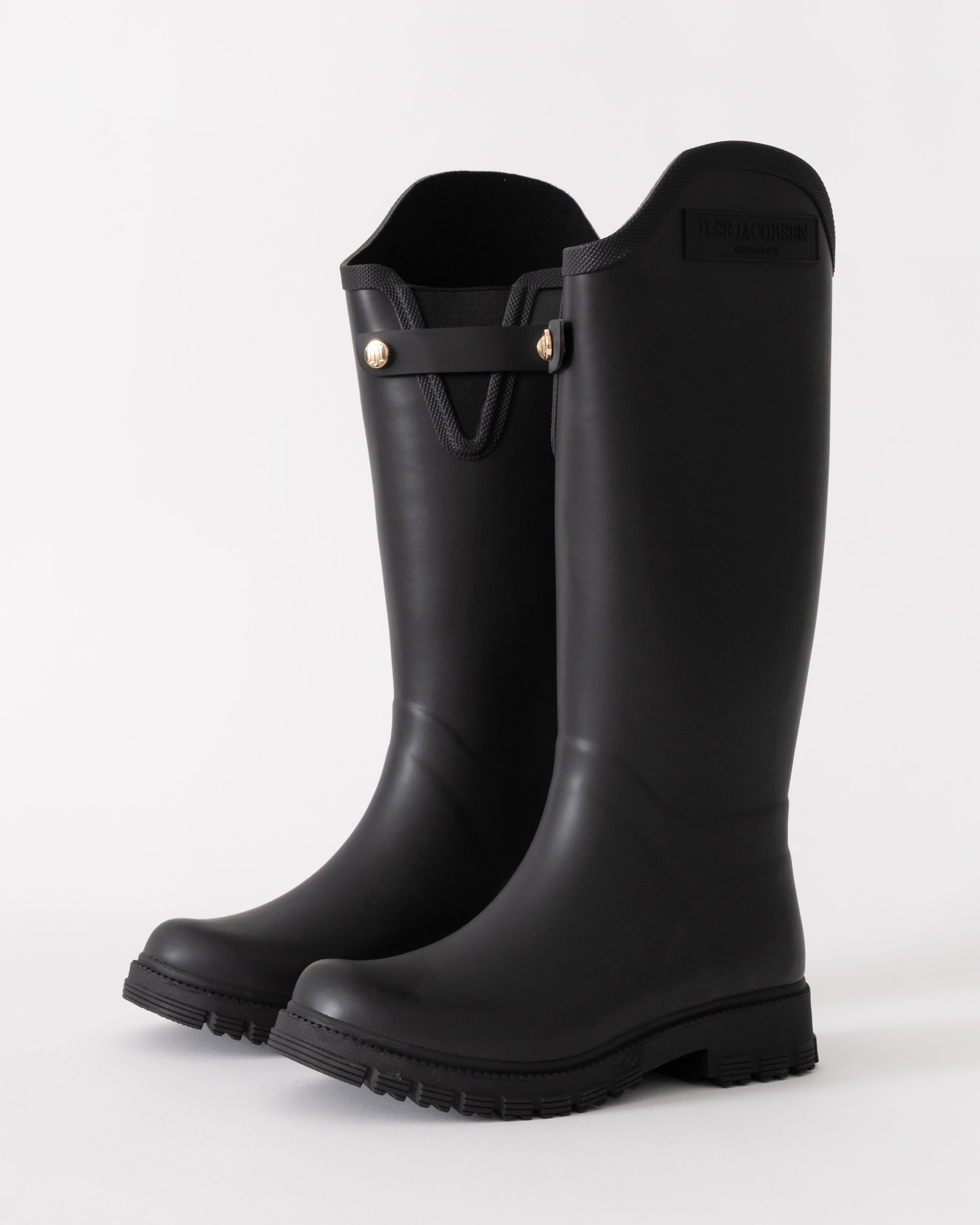 RUBSWIFT02 Asymmetric Rain Boot in Black