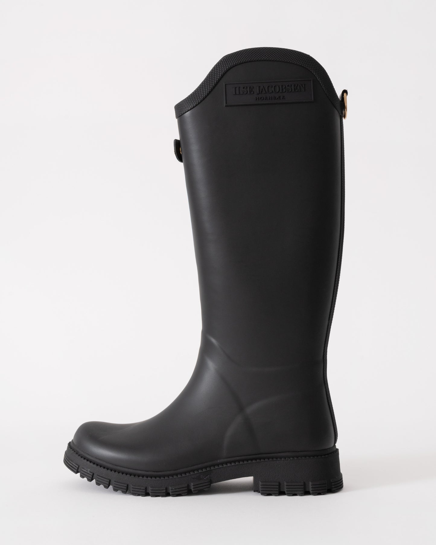 Ilse Jacobsen RubSwift Asymmetric Tall Wellies - Black