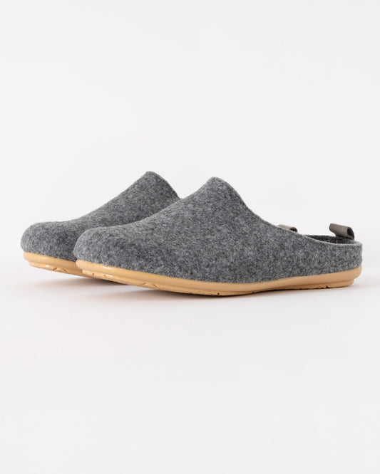 Ilse Jacobsen Snippy Womens Felt Slippers in Grey Wheat