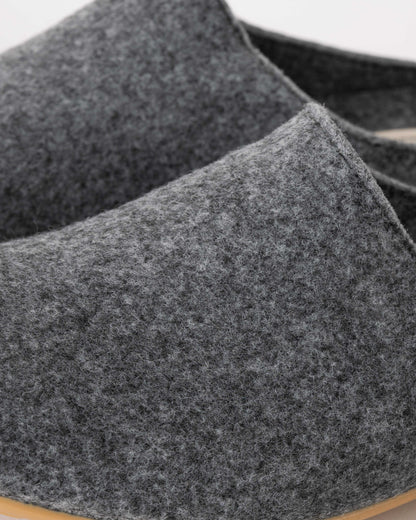 Ilse Jacobsen Snippy Womens Felt Slippers - Grey Wheat