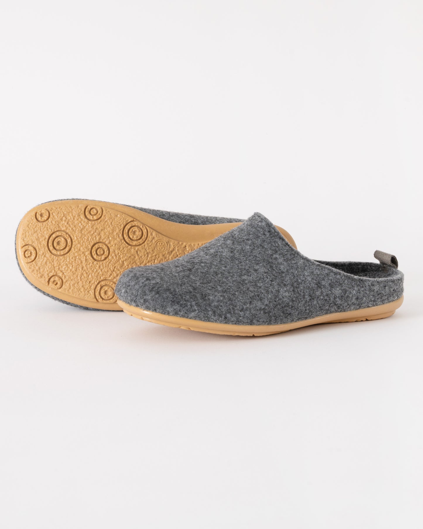 Ilse Jacobsen Snippy Womens Felt Slippers - Grey Wheat