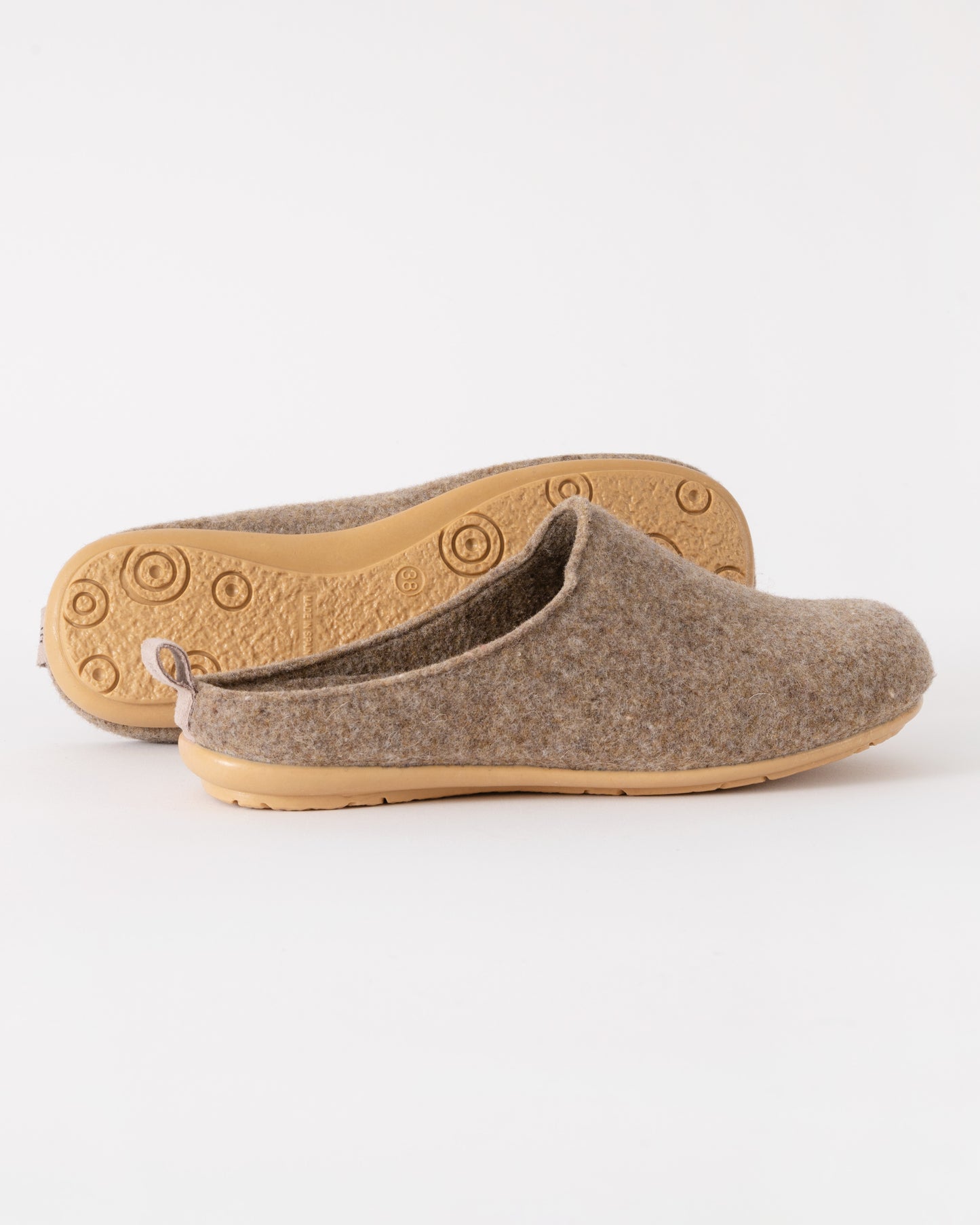 Ilse Jacobsen Snippy Womens Felt Slippers - Wheat