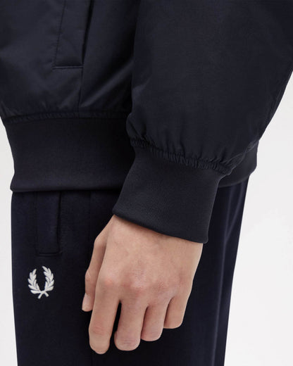 Fred Perry Mens Hooded Brentham Jacket - Navy 248