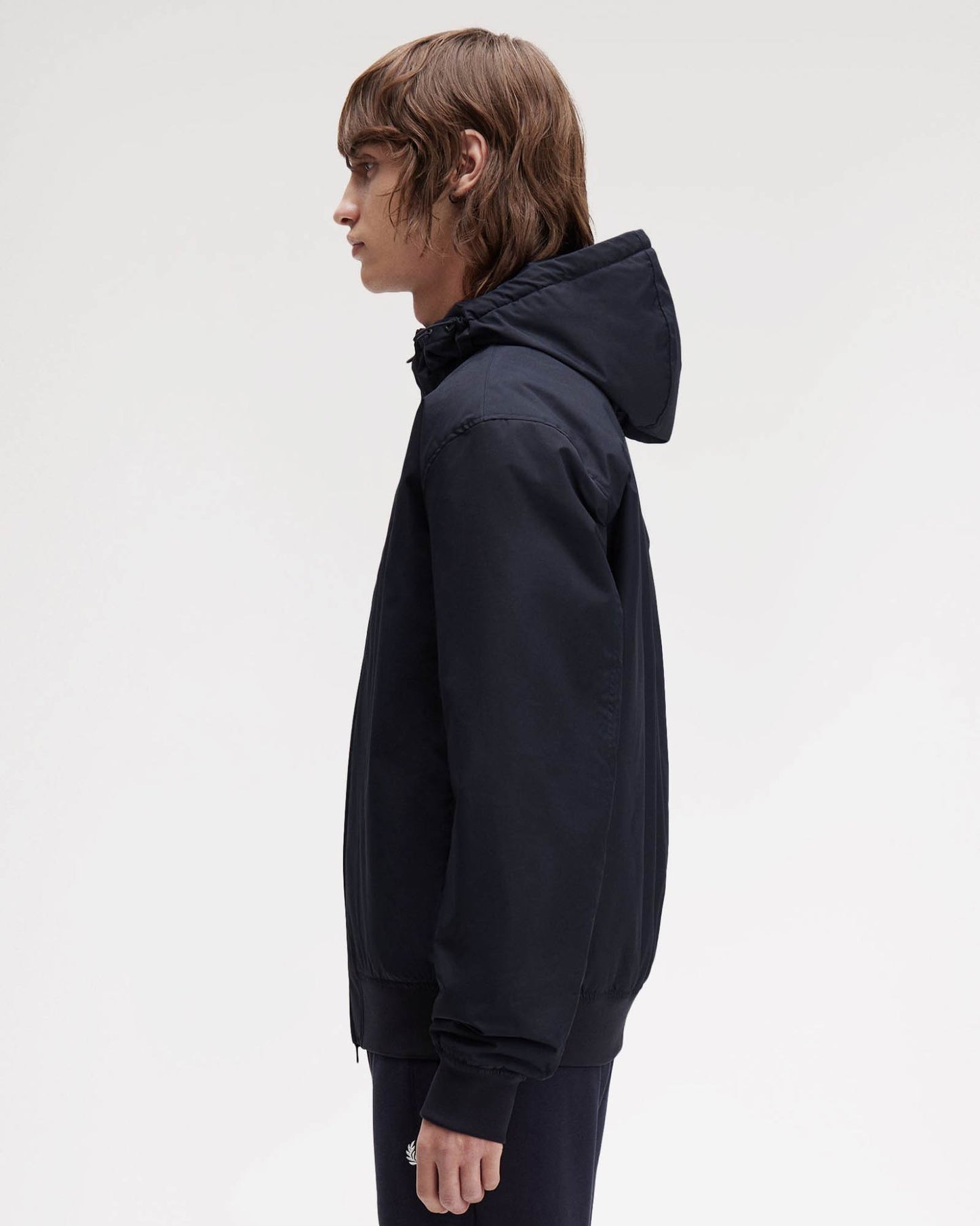 Fred Perry Mens Hooded Brentham Jacket - Navy 248