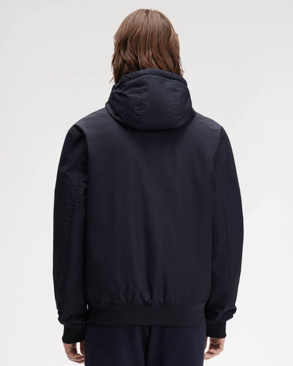 Fred Perry Mens Hooded Brentham Jacket - Navy 248